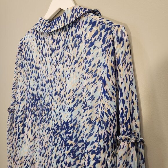 Laundry by Shelli Segal Dress Women's Long Sleeve Collar Button Down - Size 12 - Picture 4 of 6